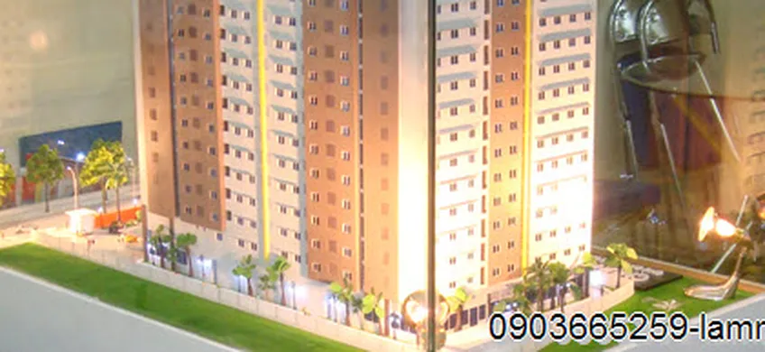 Mô hình kiến trúc chung cư Linh Trung
