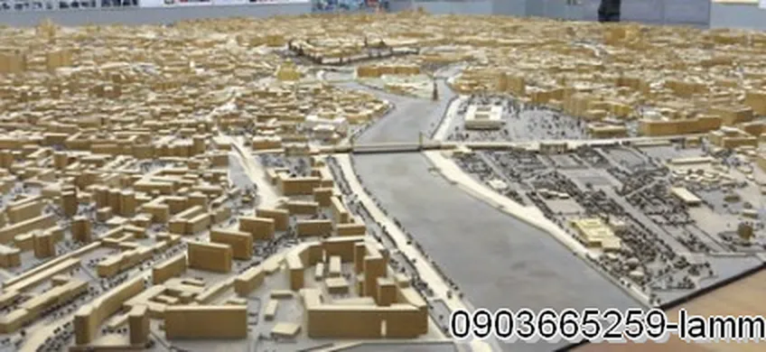 Mô hình kiến trúc trung tâm thành phố Moscow