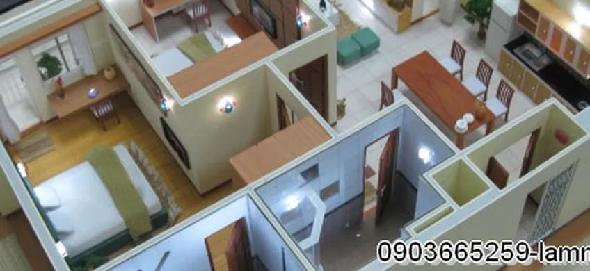 Mô hình nội thất chung cư TDH Trường Thọ