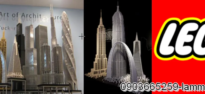 Triển lãm mô hình kiến trúc lego ở Mỹ