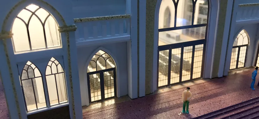 Mô hình kiến trúc nhà thờ giáo xứ Tân Hương