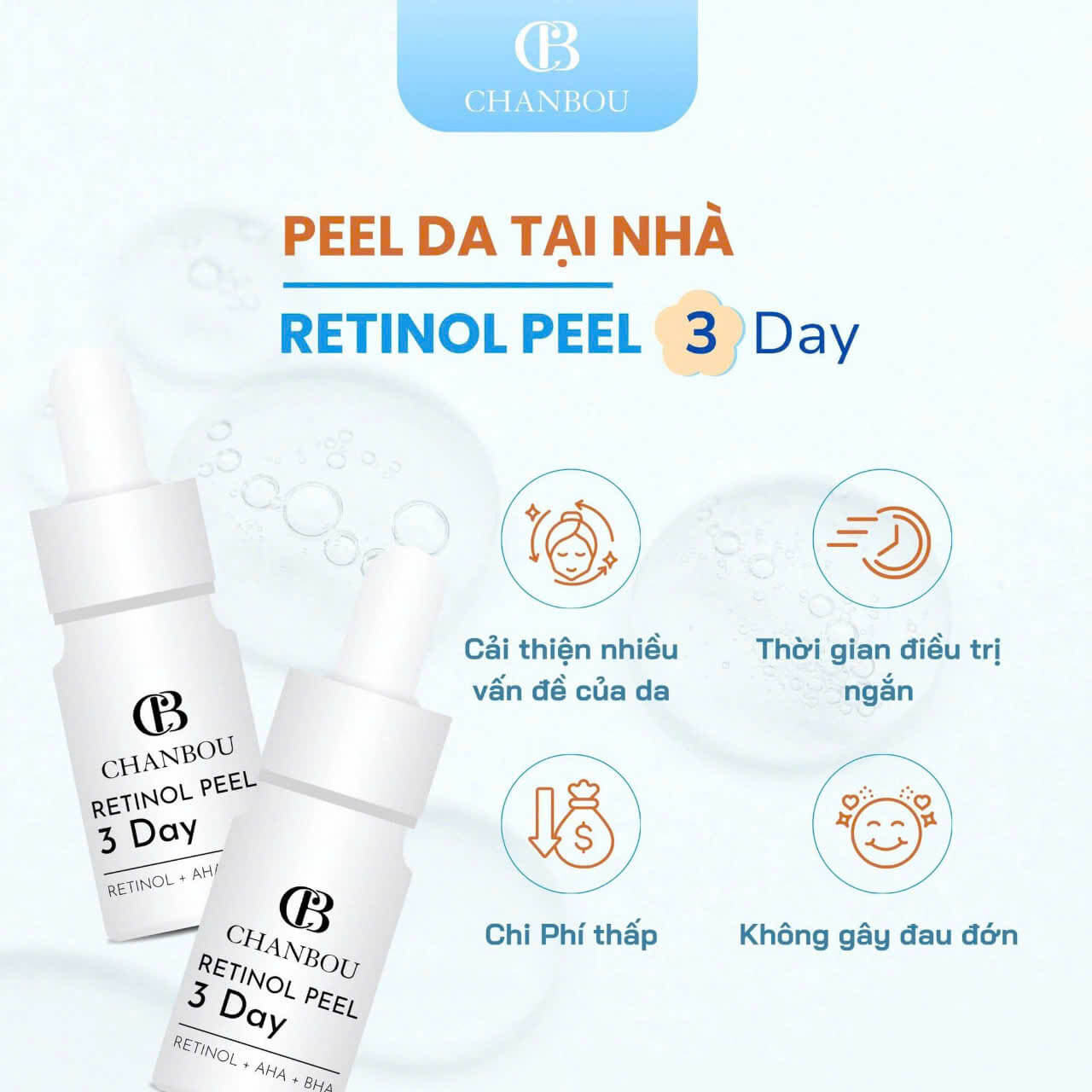 Sản phẩm Retinol Peel Da 3 Day Chanpou - Mỹ Phẩm Thanh Trang Sản phẩm Retinol Peel Da 3 Day Chanpou - Mỹ Phẩm Thanh Trang