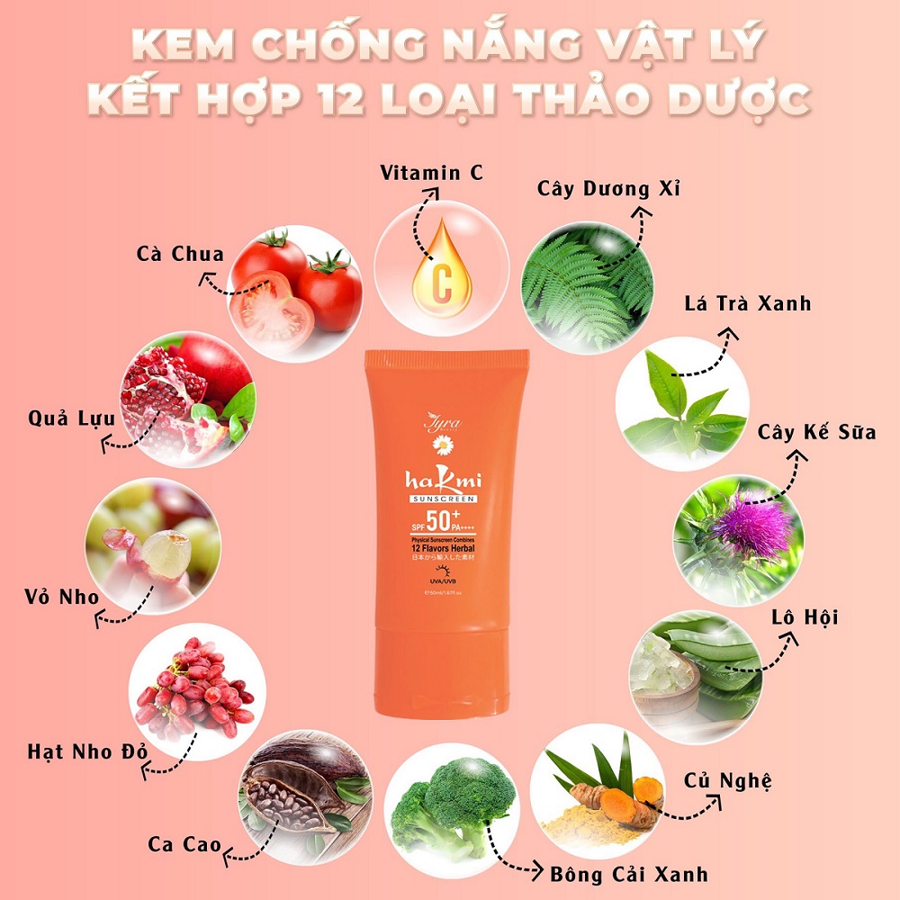 Hình ảnh sản phẩm kem chống nắng Hakami SPF 50+ PA++++ – thiết kế gọn nhẹ, phân phối bởi Mỹ phẩm Thanh Trang. Hình ảnh sản phẩm kem chống nắng Hakami SPF 50+ PA++++ – thiết kế gọn nhẹ, phân phối bởi Mỹ phẩm Thanh Trang.