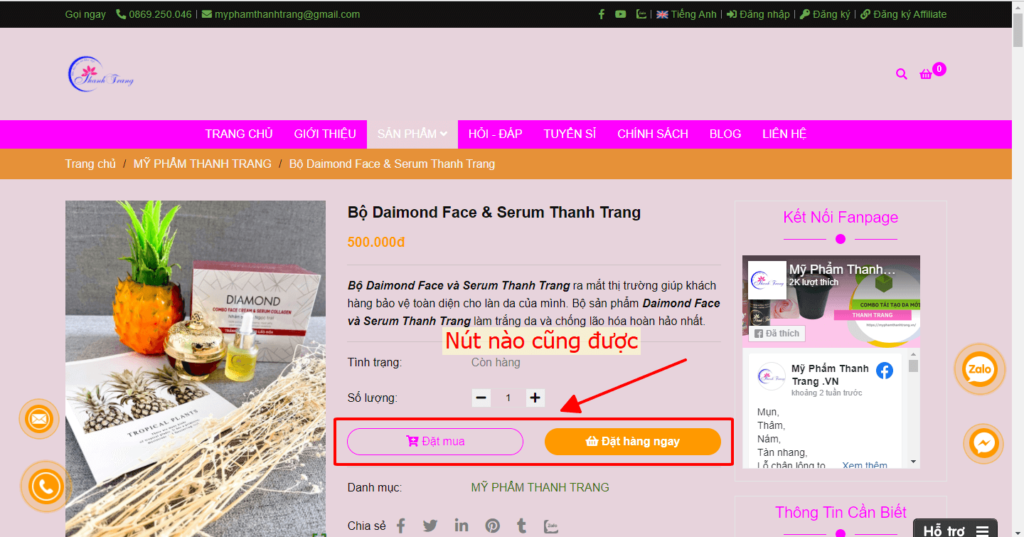 Hướng dẫn mua hàng mỹ phẩm Thanh Trang Vn Hướng dẫn mua hàng mỹ phẩm Thanh Trang Vn