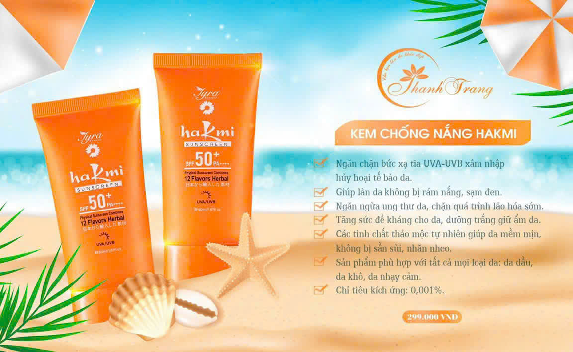 Kết cấu Kem Chống Nắng Hakami SPF50+ PA++++ Kem Chống Nắng Hakami với kết cấu mỏng nhẹ, dễ tán, phù hợp cho nhiều loại da, đặc biệt là da nhạy cảm.