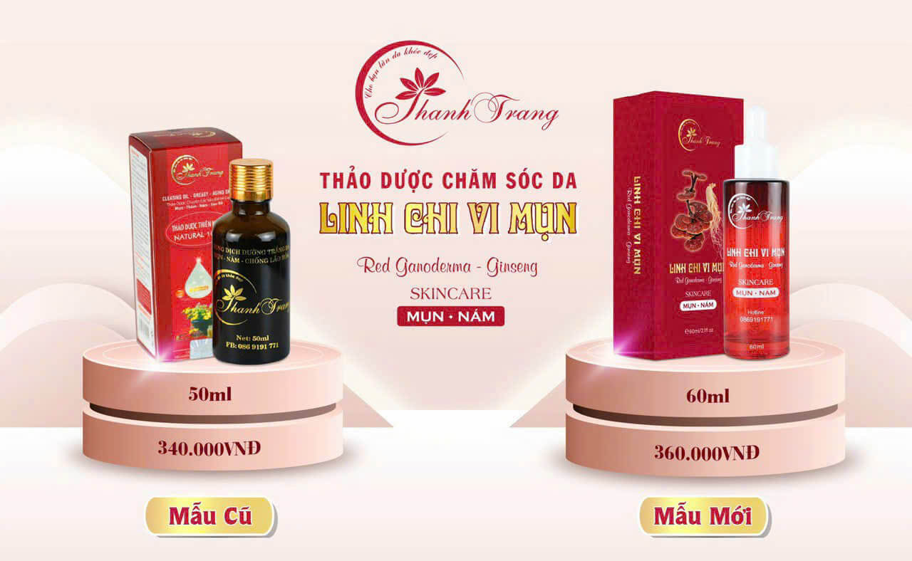 Hình ảnh thực tế sản phẩm thảo dược linh chi trị mụn Thanh Trang Hình ảnh thực tế sản phẩm thảo dược linh chi trị mụn Thanh Trang