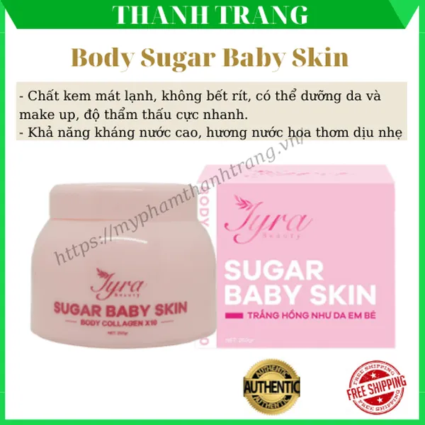 Body Tinh Thể Nước Sugar Baby Skin