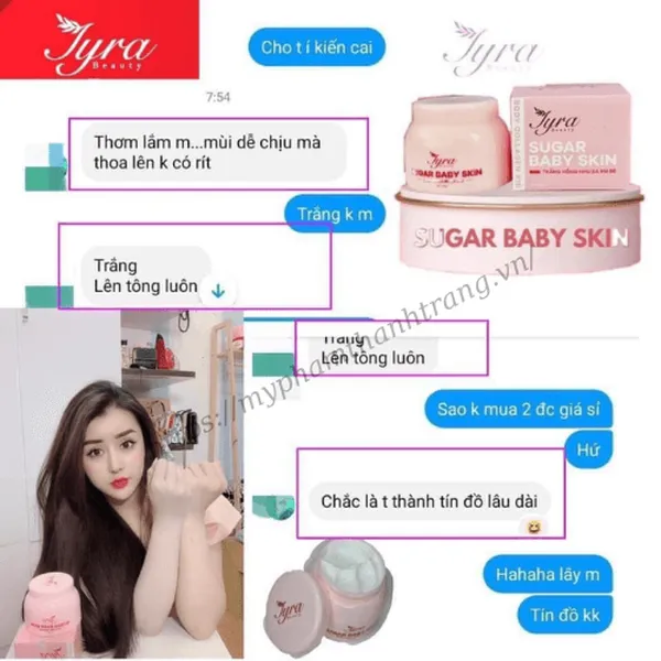 Body Tinh Thể Nước Sugar Baby Skin
