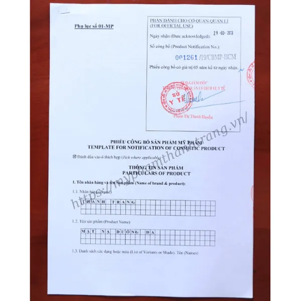 Mặt Nạ Cao Cấp Dưỡng Da CX3 Thanh Trang