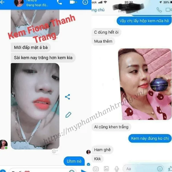 Kem Fiona Face Thanh Trang