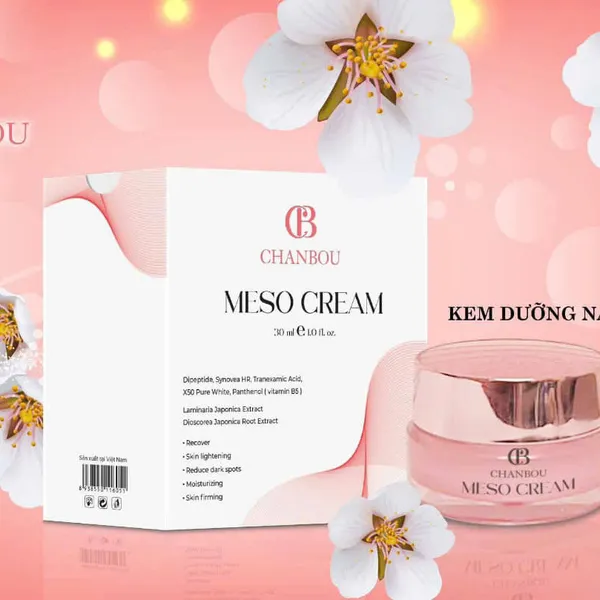 Meso Cream Chanbou – Kem Phục Hồi, Cấp Ẩm, Căng Bóng Ban Đêm