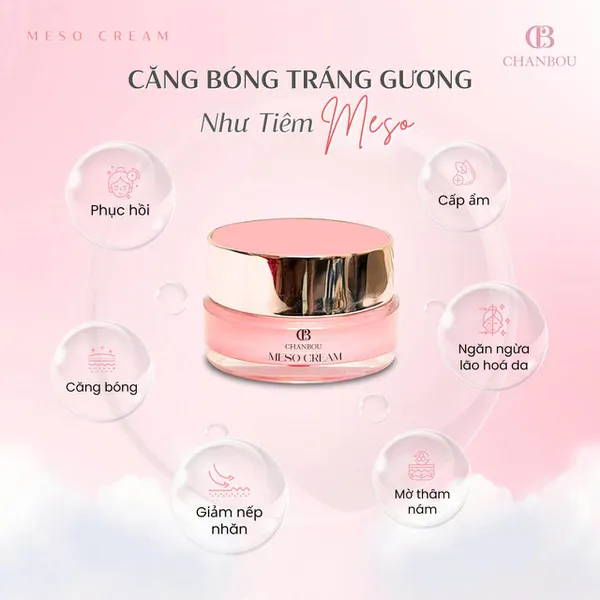 Meso Cream Chanbou – Kem Phục Hồi, Cấp Ẩm, Căng Bóng Ban Đêm