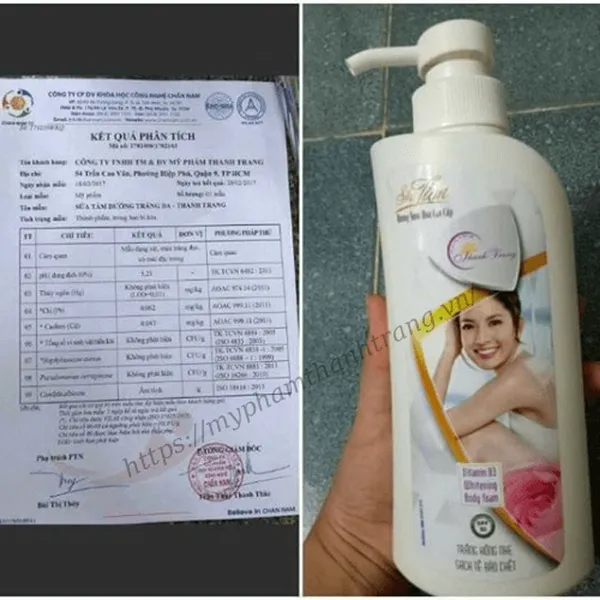 Sữa Tắm Dưỡng Sáng Da Thanh Trang