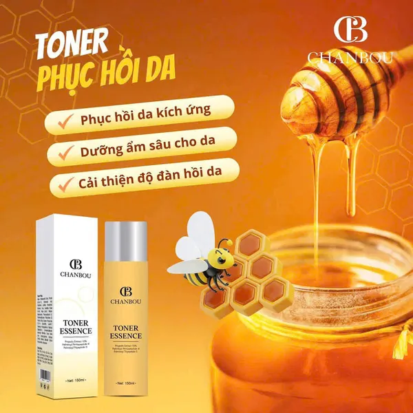 Toner Keo Ong Phục Hồi Da Chanbou – Dưỡng Ẩm Sâu, Làm Dịu da