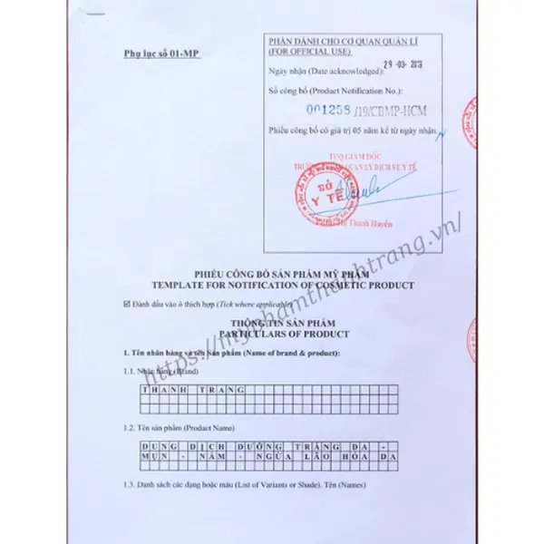 Dung Dịch Mụn - Nám Thanh Trang Cấp Tốc