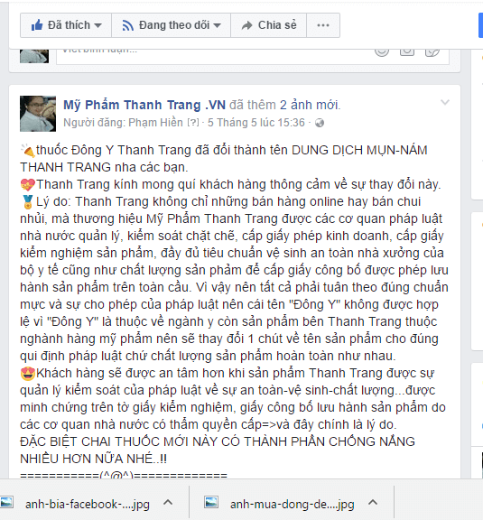 Thuốc Trị Mụn Thanh Trang Có Nguồn Gốc Xuất Xứ Rõ Ràng Không? Thuốc Trị Mụn Thanh Trang Có Nguồn Gốc Xuất Xứ Rõ Ràng Không?