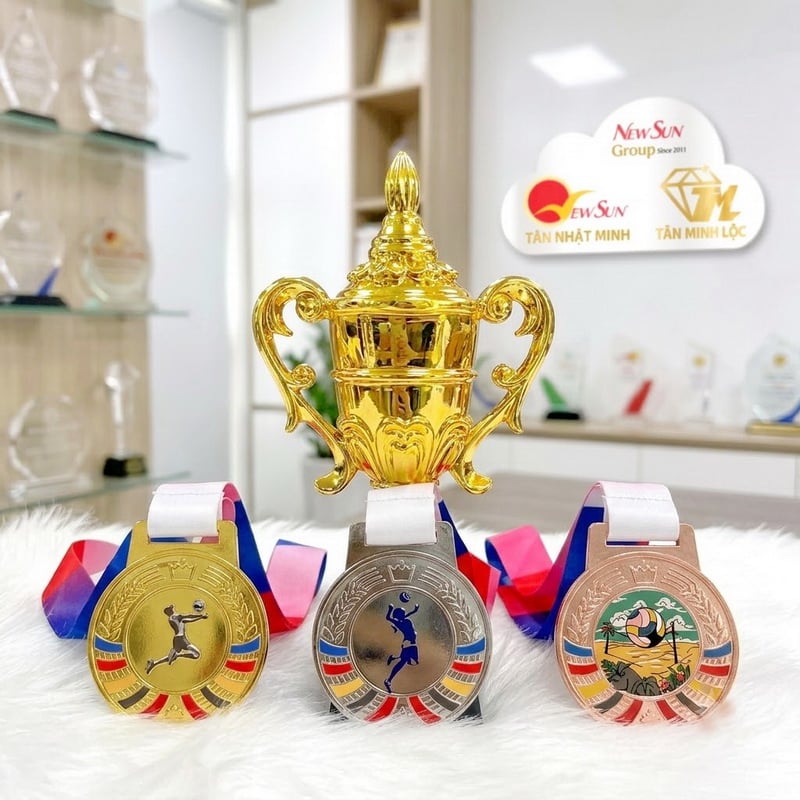 Mẫu Huy Chương Thể Thao Bóng Chuyền