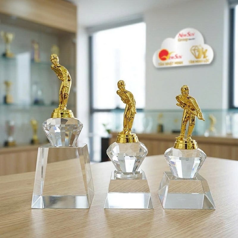 Mẫu Cúp Bida Đẹp Thiết Kế Cao Cấp