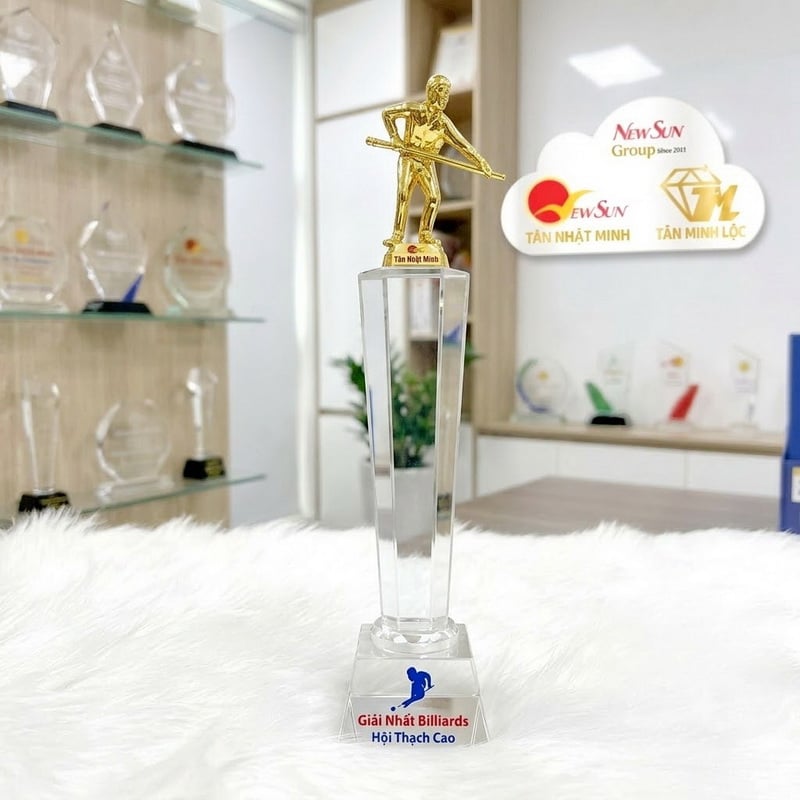 Cúp Bida Pha Lê Đẹp Giá Tốt