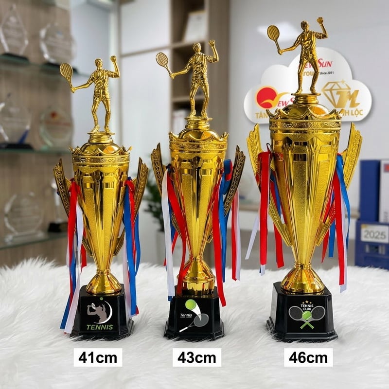Mẫu cúp cầu lông đẹp giá rẻ tại xưởng