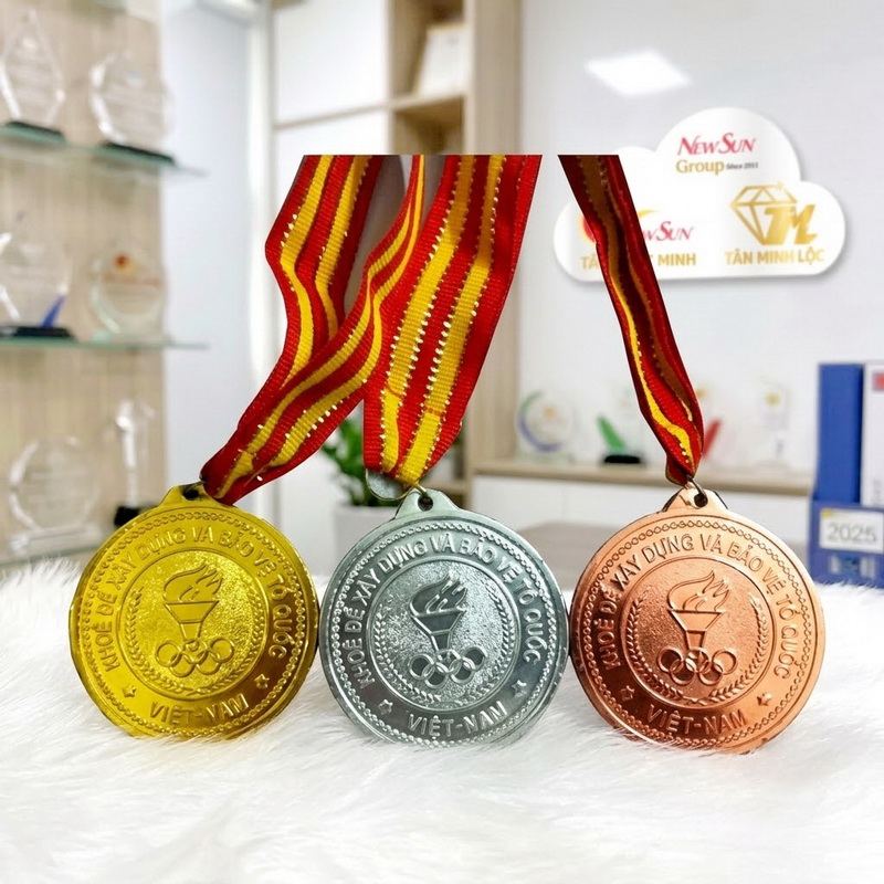 Sản phẩm huy chương đúc khuôn theo yêu cầu