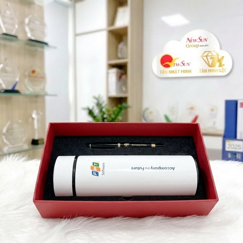 Bình giữ nhiệt in logo quà tặng