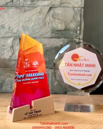 Cúp vinh danh, Cúp pha lê đẹp, Cao cấp -23