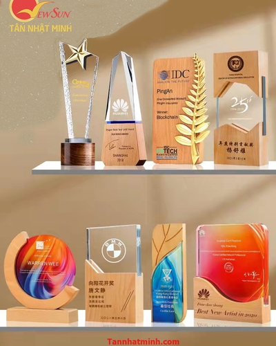 Cúp vinh danh, Cúp pha lê đẹp, Cao cấp -21
