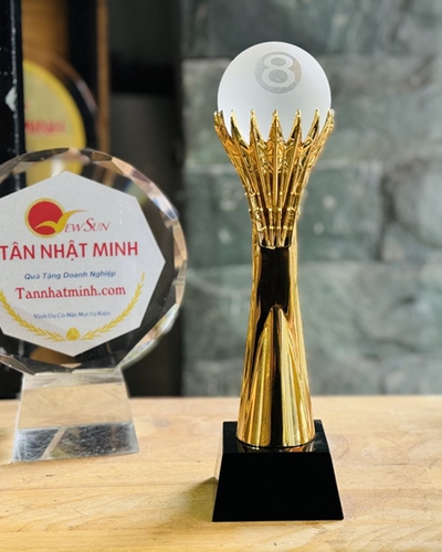 Cúp Vinh Danh - Cúp Bida - Lưu Niệm Mạ Vàng