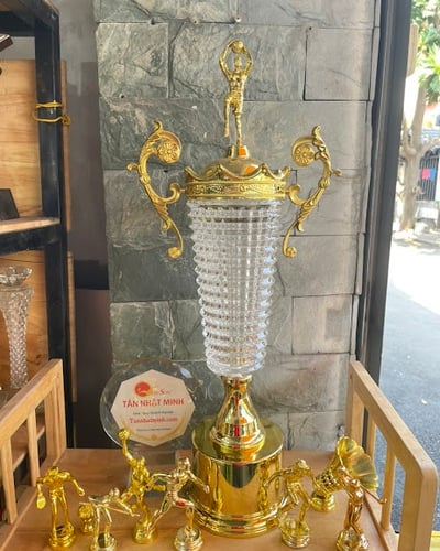 Cúp Bóng Rổ Pha Lê Đẹp -2