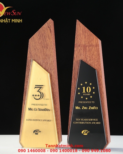 Cúp vinh danh, Cúp gỗ đẹp, Cao cấp -6