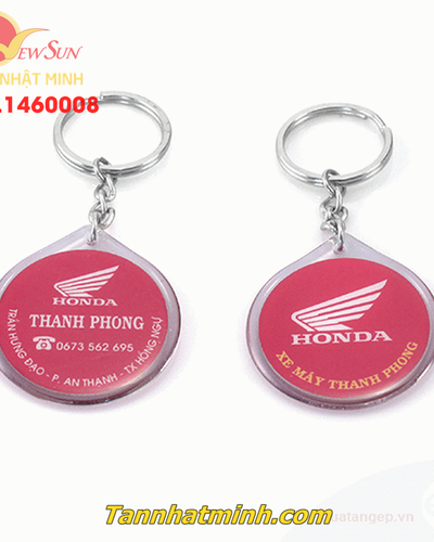 Sản xuất móc khóa nhựa dẻo, honda