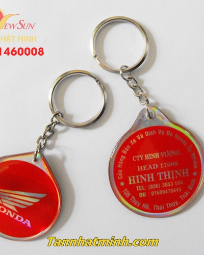 Sản xuất móc khóa nhựa dẻo, honda