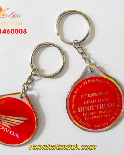 Sản xuất móc khóa nhựa dẻo, honda