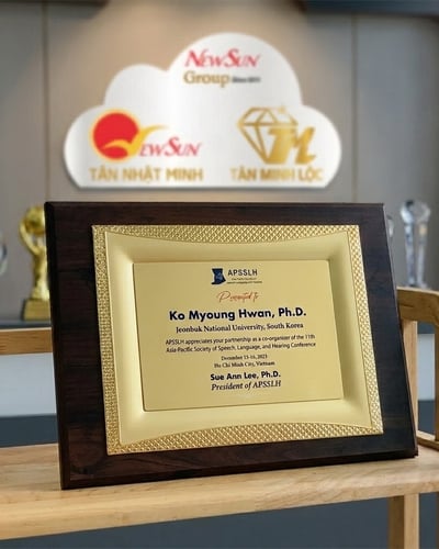 Bảng vinh danh, Biểu trưng Gỗ đồng ( Nhận làm lẻ) viền sang trọng