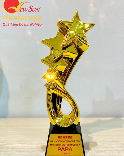 Cúp vinh danh, cúp lưu niệm mạ vàng 1