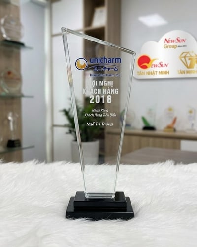 Cúp pha lê giá rẻ thịnh hành