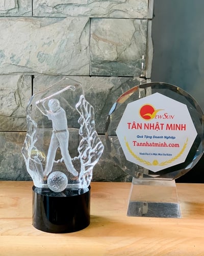 Cúp giải Golf, cúp pha lê golf, Hàng nhập đầy kho( Giá bán lẻ)- 17