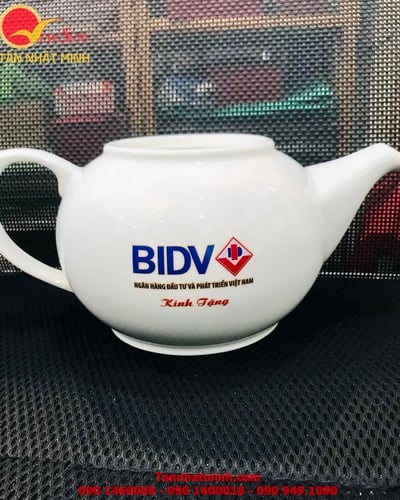 In trên mọi chất liệu, nhận in gia công - trên bình trà