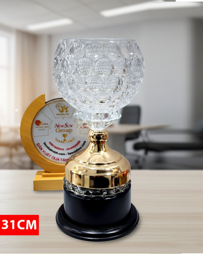Cúp golf đẹp cao cấp pha lê kim cương (2)