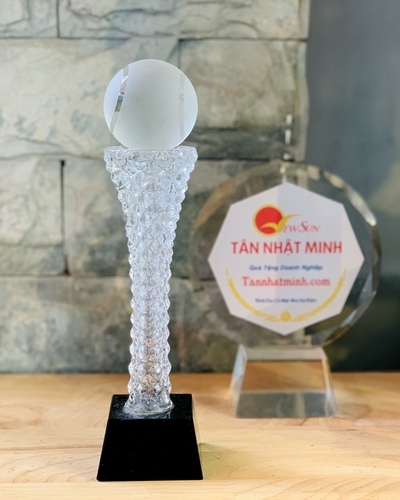 Mẫu cúp tennis, Cúp tennis, Cúp pha lê, Xưởng sản xuất  ( Giá bán lẻ)- 18 (F)