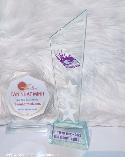 Cúp thủy tinh giá rẻ 34