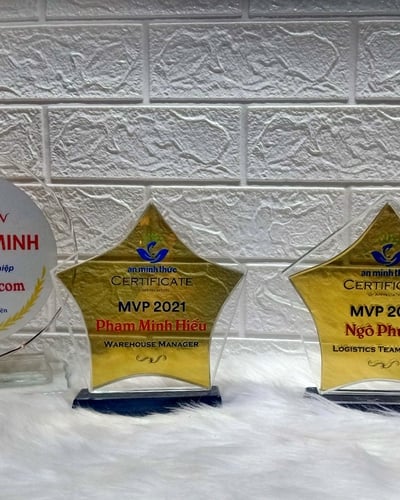 Kỷ niệm chương pha lê, Xưởng sản xuất pha lê, vinh danh nhân viên (25)