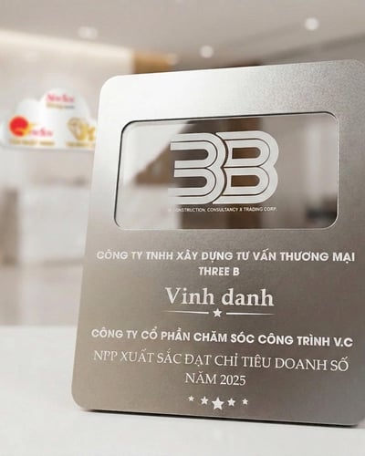 Bảng vinh danh đẹp sang trọng, Mica hoặc kim loại Mẫu mới