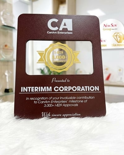 Bảng Vinh Danh Mica Sơn Tím BVD-M05