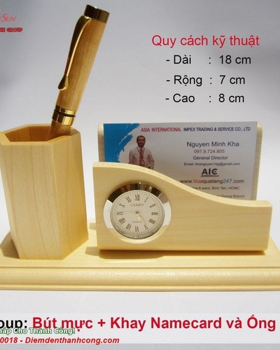 cắm bút gỗ để bàn, Bút Gỗ Khắc Tên Quà Tặng (3)