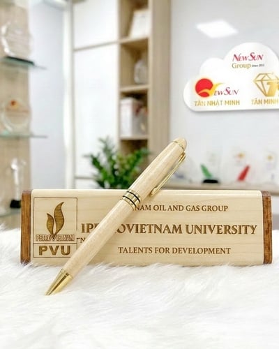 Bộ Hộp Bút Gỗ Khắc Tên Quà Tặng Cao Cấp – Khắc Chữ Theo Yêu Cầu