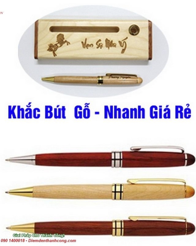 Bút Gỗ Khắc Tên Quà Tặng (2)