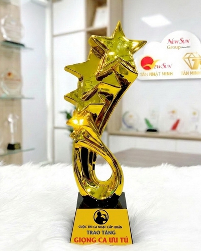 Cúp Âm Nhạc Si Mạ Vàng 