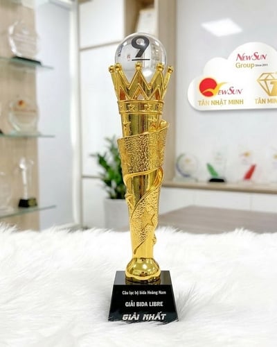 Mẫu Cúp Bida Mạ Vàng Đẹp 
